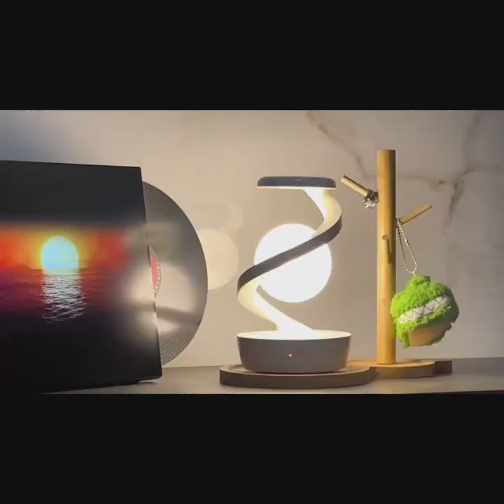Levitation Floating Ambiance Night Light with Wireless Charging