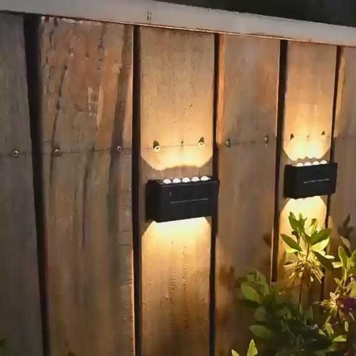 Outdoor Landscape Waterproof Solar Led Wall Lights